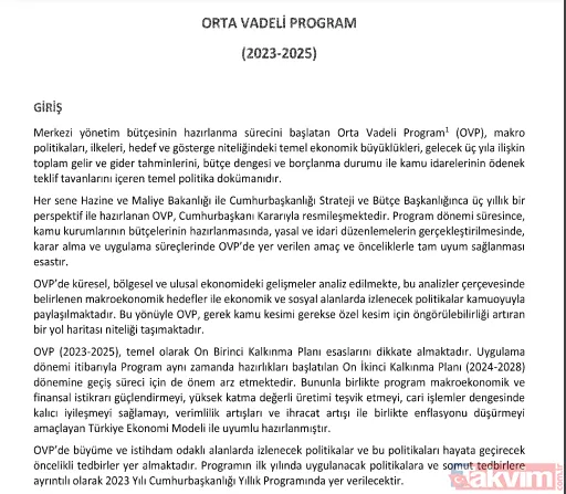 Orta Vadeli Program yayınlamdı: İşte sayfa sayfa 3 yıllık yol haritası - 10