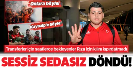 Transferleri karşılamak için saatlerce bekleyen on binler Rıza Kayaalp için kılını kıpırdatmadı!
