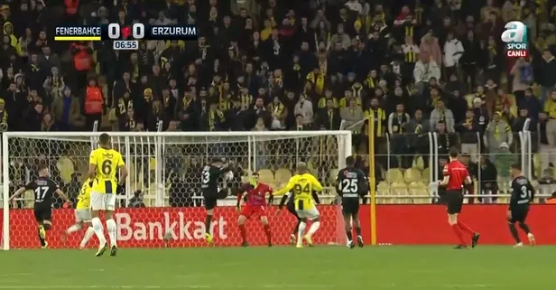 Fenerbahçe 2 kez penaltı bekledi! Erzurumspor FK maçında kritik anlar