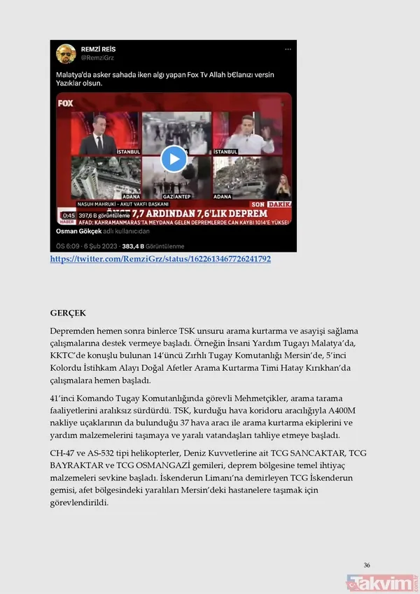 Felaket tellalları! Sosyal medyada paylaşılan yalanlar ve gerçekler - 43