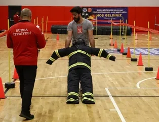 Alev savaşçısı olmak için ter döktüler