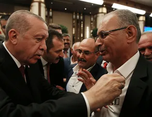 Beştepe'ye gelen muhtar Başkan Erdoğan'a fena yakalandı