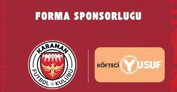 Ete domuz eti karıştıran Köfteci Yusuf Karaman Futbol Kulübü’ne forma sponsoru oldu