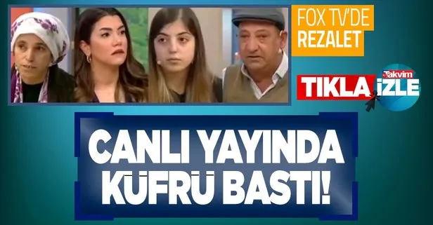 Fox TV’de rezalet: Canlı yayında küfrü bastı