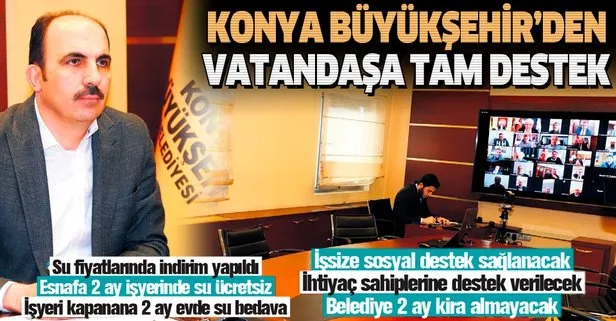 Konya Büyükşehir’den vatandaşa tam destek