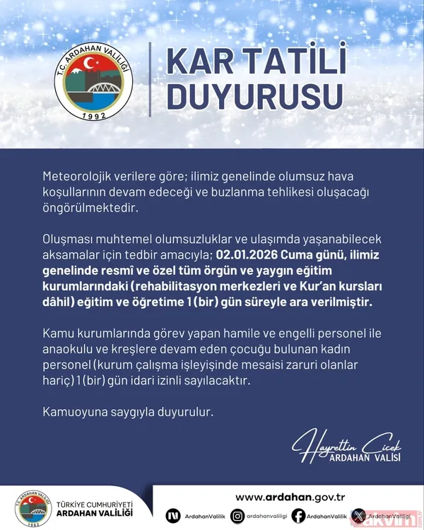 İstanbul'da 5 ilçede eğitime ara! Valilikler peş peşe açıkladı: Şehir şehir kar tatili raporu - 36