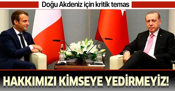Son dakika: Başkan Erdoğan Fransa Cumhurbaşkanı Emmanuel Macron ile görüştü