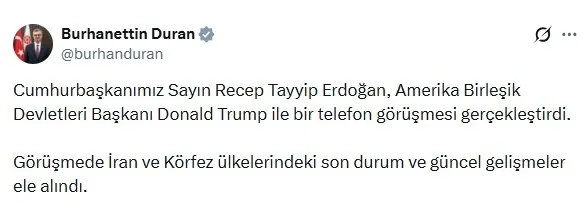 Ankara-Washington hattında bölge diplomasisi: ABD Başkanı Trump ile Başkan Erdoğan görüştü-1