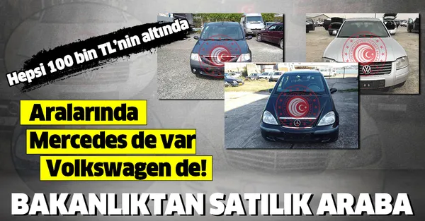 Hepsi 100 bin TL'nin altında! Ticaret Bakanlığı'ndan satılık araba! Hepsi ihaleye çıktı!-1
