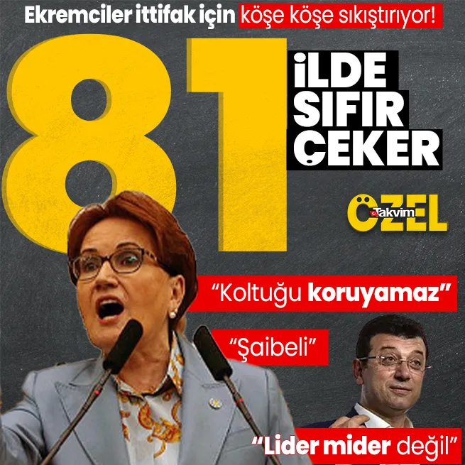 Ekremciler köşe köşe sıkıştırıyor! Meral Akşeneri lider değil diyerek yerden yere vurdular... İYİ Parti 81 ilde sıfır çekecek