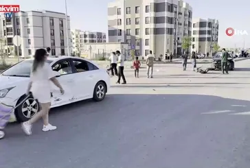 Diyarbakır Bağlar’da iki otomobil çarpıştı