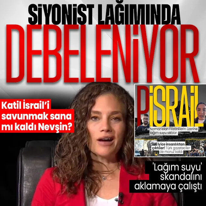 CHP yandaşı gazeteci Nevşin Mengü katliamcı İsrailin lağım suyu skandalını aklamaya çalıştı