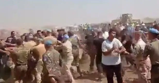 BM Barış Gücü'nden KKTC'nin yoluna taş koyma girişimi: Yeni görüntüler çıktı! BM askerlerini püskürttüler...