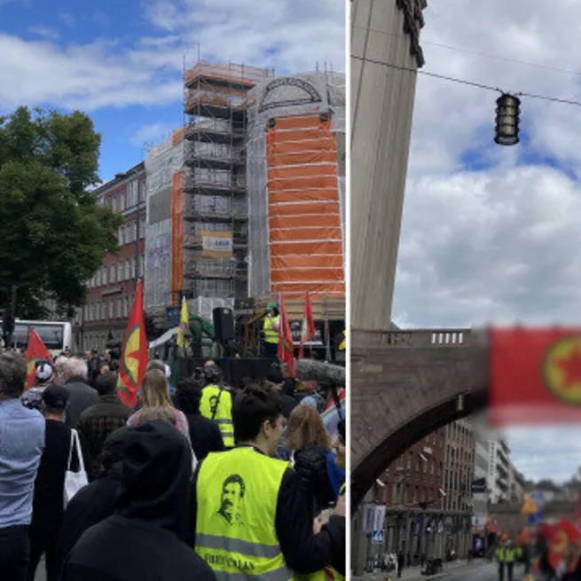 NATO Genel Sekreterinin sözleri yerine getiriyorlar dediği İsveçte skandal! Polis koruması altında PKK yürüyüşü