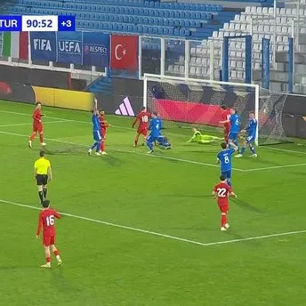 İtalya 1-1 Türkiye U21 Gol: Semih Kılıçsoy