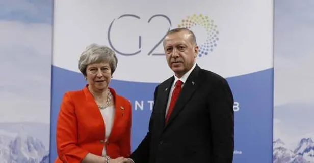 Başkan Erdoğan, May ile görüştü