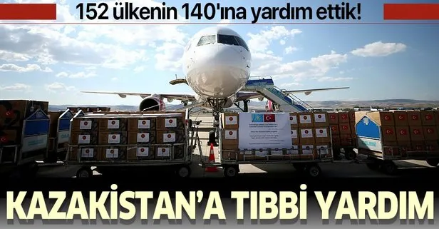 Türkiye'den Kazakistan'a tıbbi malzeme yardımı
