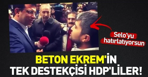 AK Partili vatandaşlardan tokat yiyen Ekrem İmamoğlu’na HDP’liler destek çıktı
