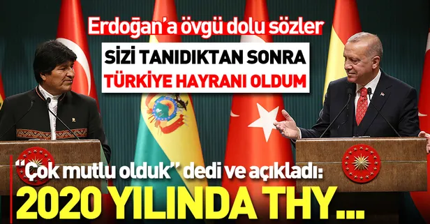 Son dakika: Erdoğan ve Bolivya Devlet Başkanı Morales'ten ortak açıklama