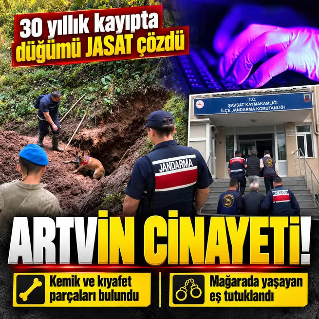 30 yıllık kayıp dosyasını JASAT çözdü! Mağarada yaşayan eş tutuklandı
