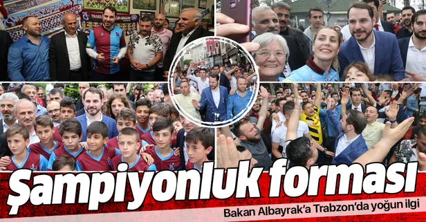 Trabzon'da Bakan Albayrak'a şampiyonluk forması