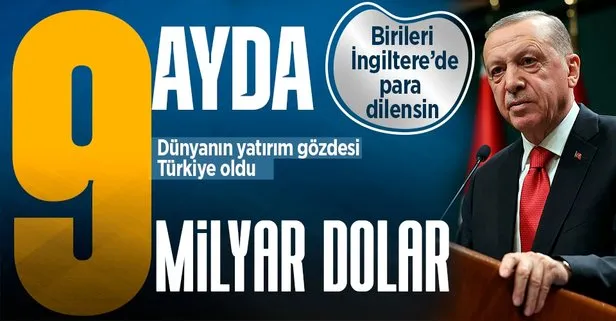 Başkan Erdoğan’ın liderliğinde Türkiye yatırım merkezi haline geldi! 9 ayda 9 milyar 282 milyon dolar yatırım