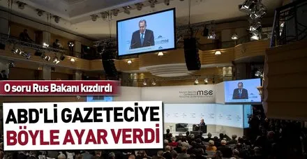Rusya Dışişleri Bakanı Sergey Lavrov'dan ABD'li gazetecinin "Esad" sorusuna sert çıktı