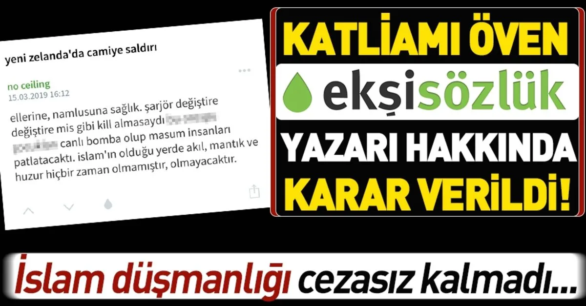 Yeni Zelanda Daki Cami Katliamini Oven Eksi Sozluk Yazari Eren A Tutuklandi Takvim