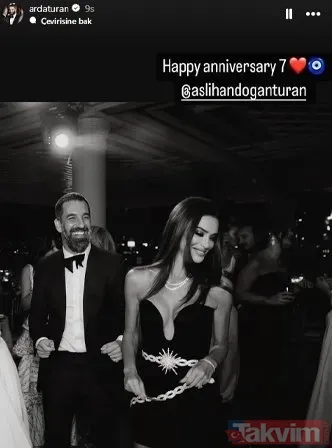 Arda Turan Sosyal Medya Hesabından 7. Evlilik Yıl Dönümünü Böyle Kutlamıştı.