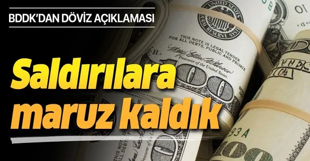 BDDK'dan döviz açıklaması!