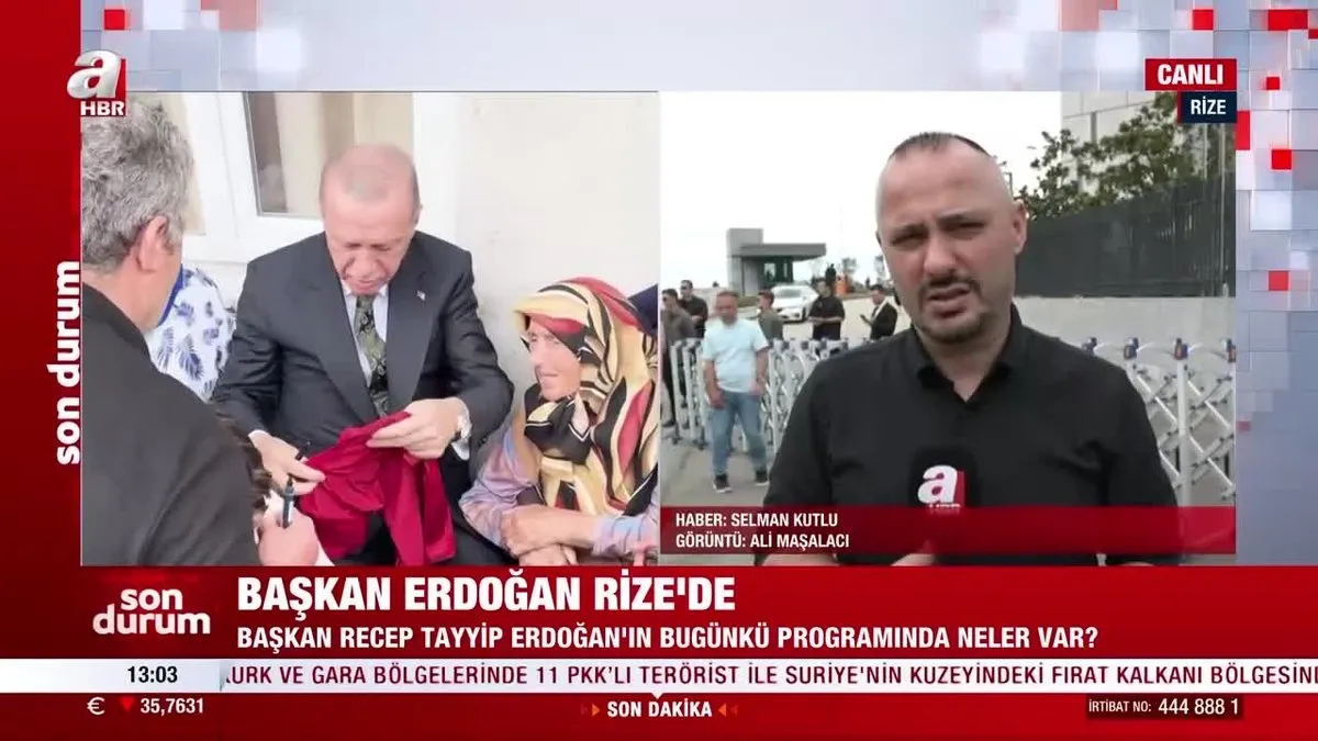 Komşularını ziyaret eden Başkan Erdoğan baba ocağında gönülleri fethetti! Yaşlı kadının mutluluk gözyaşları