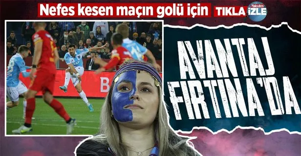 Trabzonspor, Kayserispor’u yenerek avantajı yakaladı | MAÇ SONUCU