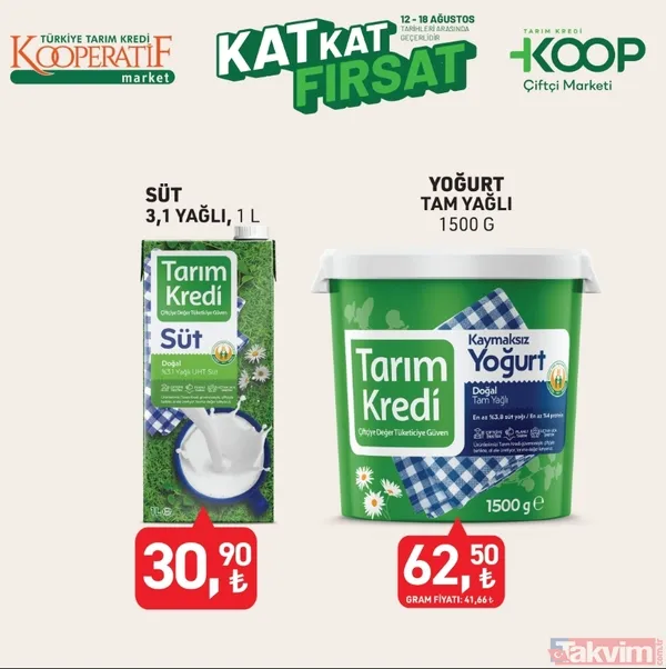 Tarım Kredi’de 12-18 Ağustos 2025 fırsat haftası: Yağdan ete, sucuktan tavuğa dolu dolu indirim! - 9