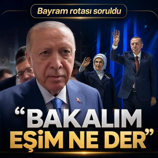 Başkan Erdoğandan Bayramı nerede geçireceksiniz? sorusuna yanıt: Eşim bakalım ne der