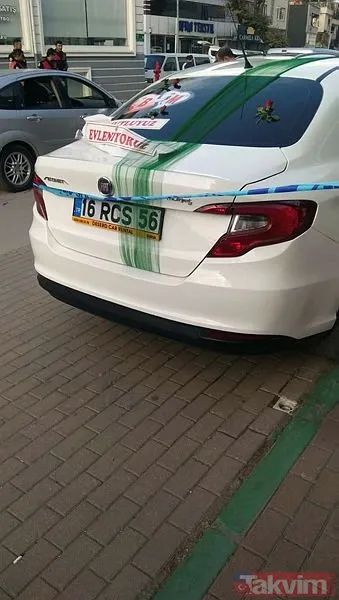 Bursada gelin arabasıyla soygun girişimi