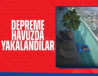 Myanmar depremine havuzda yakalandı! Bangkok’da dev dalgalar oluştu: Neredeyse gökdelenden düşüyordu