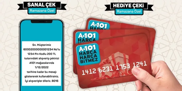 A101 Ramazan hediye kartı nereden alınır 2021? A101 sanal kart nasıl kullanılır?-2