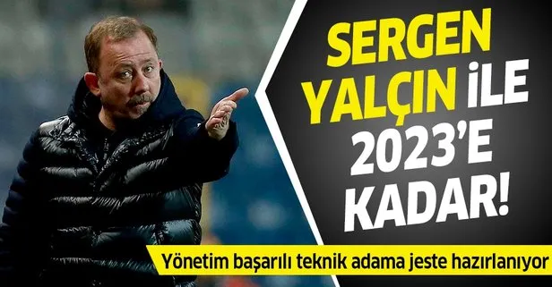 Sergen Yalçın’la 2023’e kadar! Beşiktaş yönetimi başarılı teknik adama jeste hazırlanıyor...