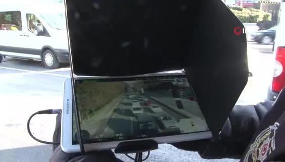 Cezalar havadan yağdı, trafikte drone ile denetim