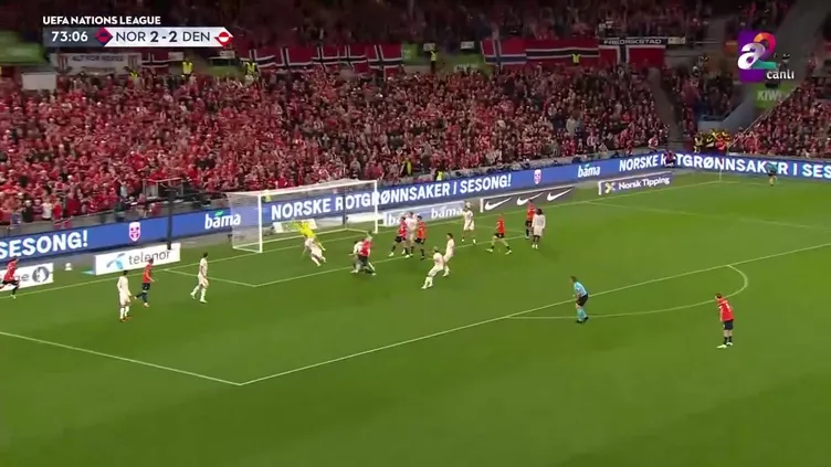 Norveç 3-2 Danimarka GOL: Haaland