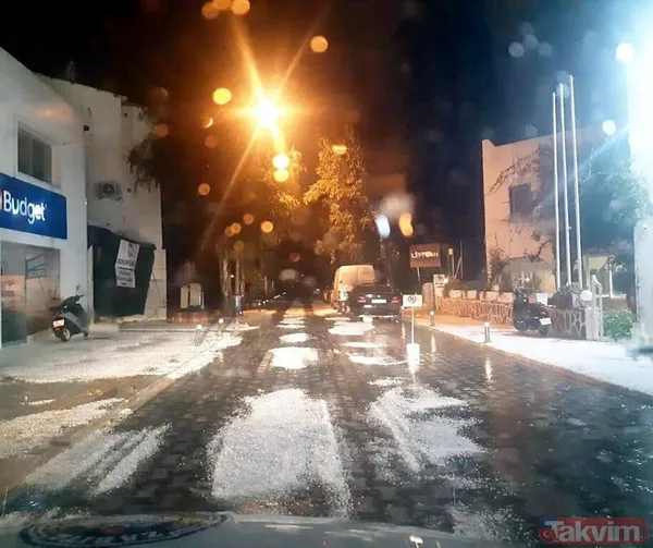 Bodrum'u sağanak vurdu! İş yerleri ve evleri su bastı - 2