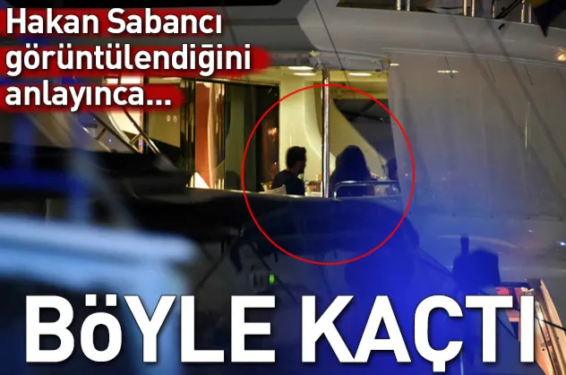 Hakan Sabancı botla kaçmaya çalıştı!