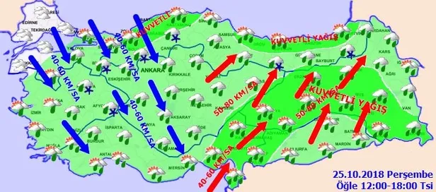 Son dakika: Meteoroloji'den kar uyarısı! İstanbul'da kar ne zaman yağacak? 25 Ekim 2018 Perşembe hava durumu-6
