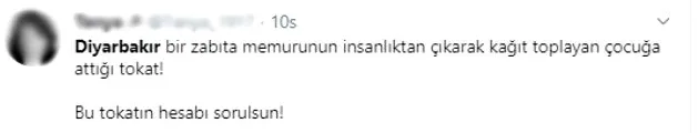 Diyarbakır'da zabıta kağıt toplayan çocuğu tokatladı! Sosya medya ayağa kalktı!-1