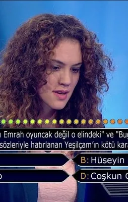 Yeşilçam sorusunda elendi!