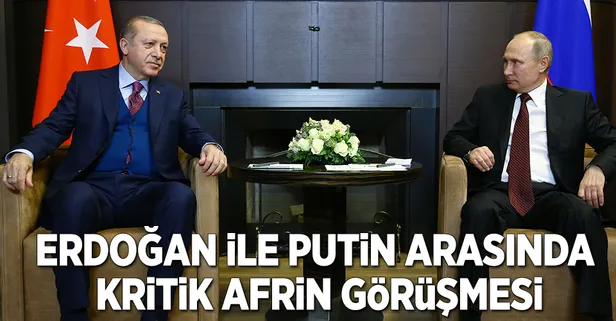 Cumhurbaşkanı Erdoğan Putin ile görüştü