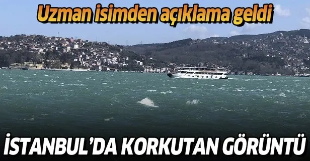 İstanbul Boğazı'nda endişe yaratan görüntü!