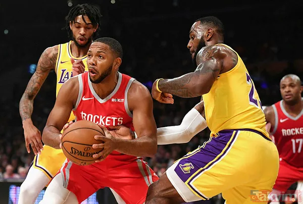 Los Angeles Lakers - Houston Rockets maçında kavga! - 14