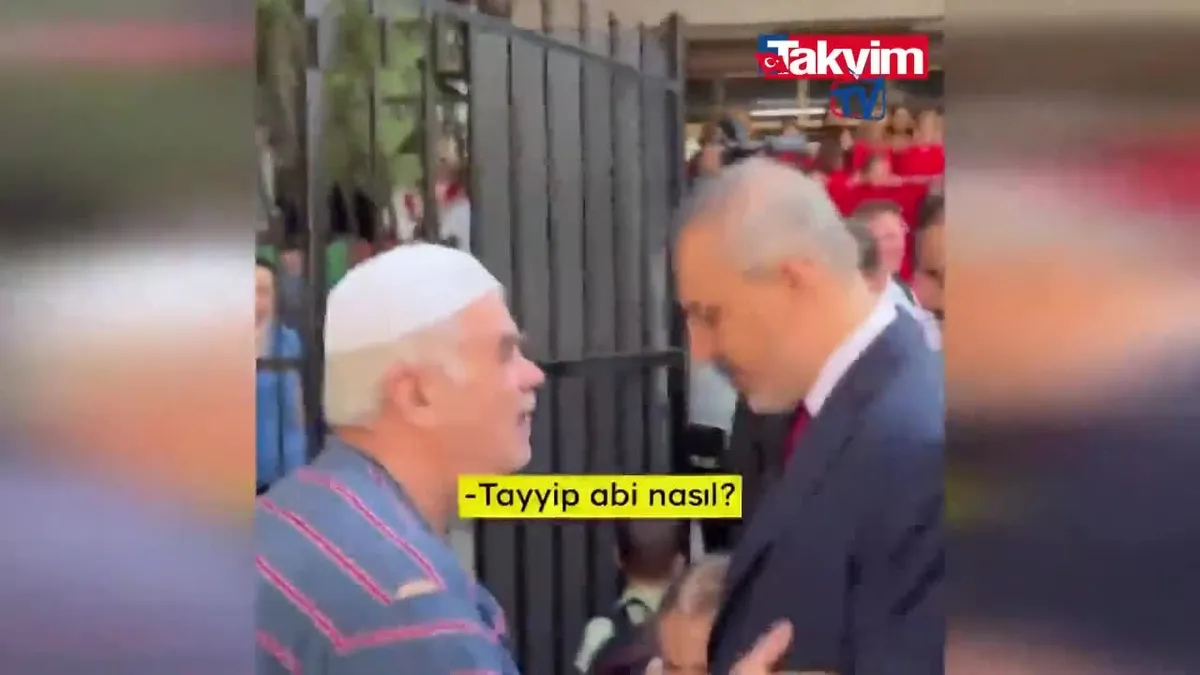 Üsküplü amcadan Başkan Erdoğan’a selam! İşte o anlar