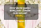 En şanslı burçlar baştan aşağı değişti! 2024'te talihleri dönecek zengin olacaklar! Oluk oluk para akacak!